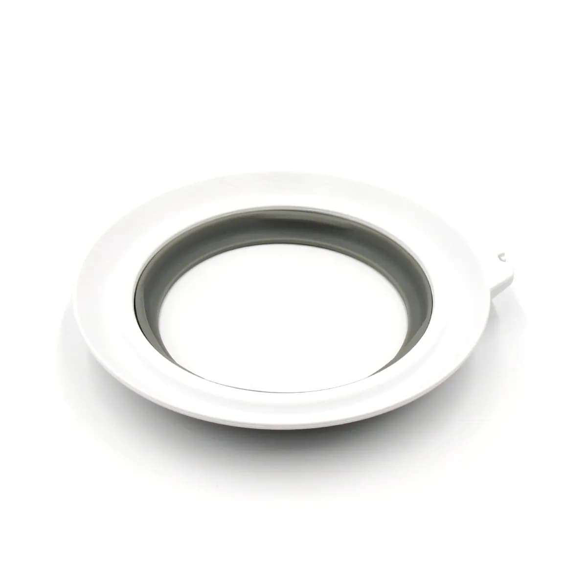 Fuß mit Gummiauflage weiß