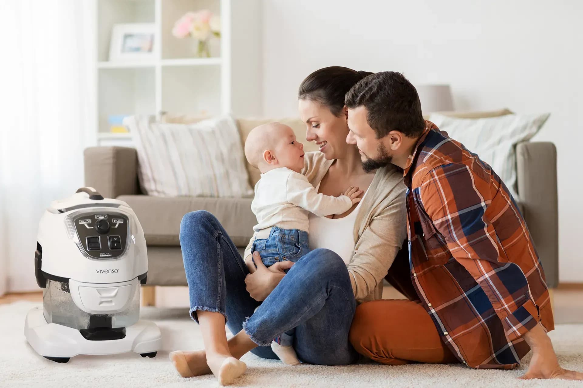 Vivenso Wasserstaubsauger und Luftreiniger